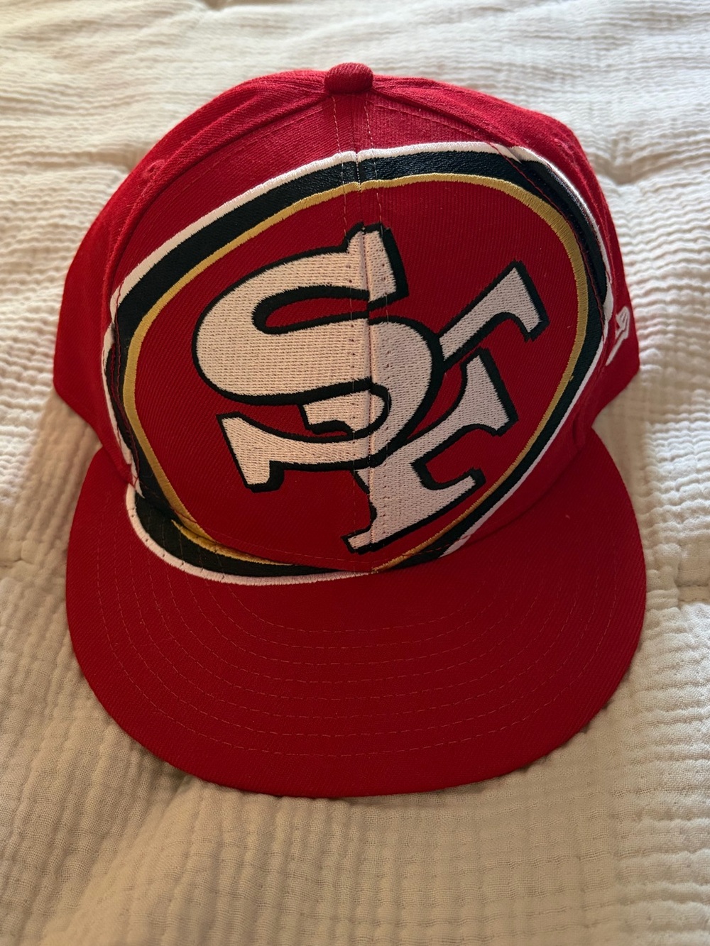 San Francisco 49ers Red New Era Logo Snapback Hat - New w/o Tags